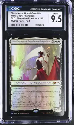 ELESH NORN, GRAND CENOBITE Phyrexian Secret Lair Foil Mythic CGC 9.5 MTG - Image 1