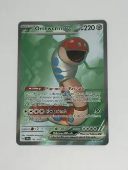 Pokemon TCG Orthworm EX Full Art Ultra Rare Card Stellar Crown 162/142 - Image 1
