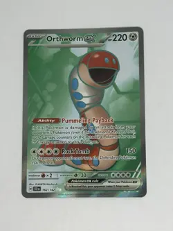 Pokemon TCG Orthworm EX Full Art Ultra Rare Card Stellar Crown 162/142 - Image 3