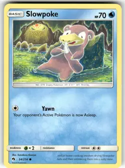 Slowpoke SM - Lost Thunder Common Pokemon Lightly played - Image 1