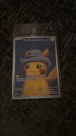 Pokemon x Van Gogh: Pikachu with Grey Felt Hat - 085 Promo Card - SEALED MINT - Image 1