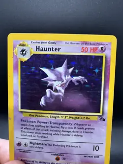 Pokemon TCG Haunter Fossil 6/62 Holo Unlimited Rare - HP/Damaged - Image 3