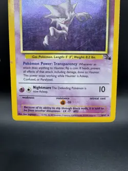 Pokemon TCG Haunter Fossil 6/62 Holo Unlimited Rare - HP/Damaged - Image 4