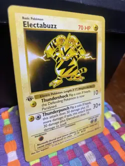 Electabuzz Pokemon TCG Base Set Shadowless 20/102 1st Edition #20 LP - Image 2