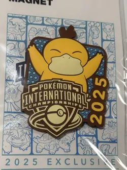 Pokemon Center NAIC International Championships 2025 Exclusive Psyduck Magnet - Image 2