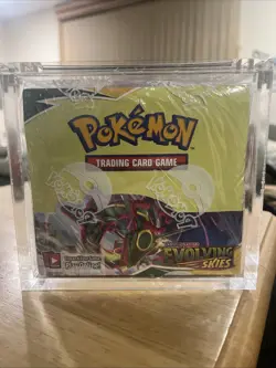 Pokemon Evolving Skies Booster Box Sealed 2021 Sword And Shield With Case - Image 1