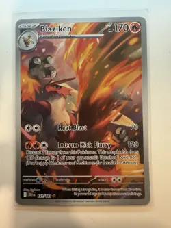Pokemon TCG-Blaziken 192/182 Illustration Rare Destined Rivals NM - Image 1