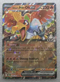 Ethan's Ho-Oh EX Double Rare Holo Pokemon TCG Destined Rivals 39/182 - Image 1