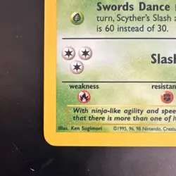 Pokemon TCG Scyther 10/64 Jungle Holo Rare Basic 70 HP 1999 WOTC English - Image 5