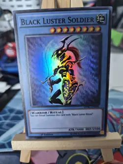 YuGiOh Black Luster Soldier Super Rare 1st Edition DPBC-EN006 NM - Image 1