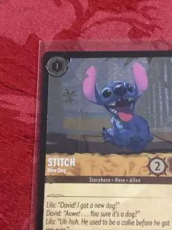 FOIL Disney Lorcana First Chapter - Stitch - New Dog - 22/204 FOIL - Image 3