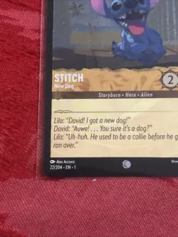 FOIL Disney Lorcana First Chapter - Stitch - New Dog - 22/204 FOIL - Image 4