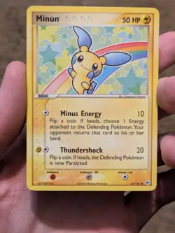 Minun 67/101 - EX Hidden Legends Set Pokemon Card - LP to MP - Image 1