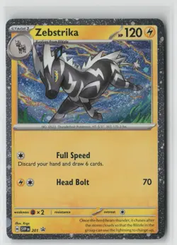 Pokemon Zebstrika #201 SV: Scarlet & Violet Promo Cards Near Mint or Better - Image 1