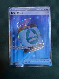 Pokemon TCG N's PP Up ASC EN Full Art Holo 262/217 Trainer Card Card Stock - Image 1