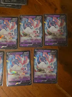 69x korean pokemon eevee heroes V RR card lot - Image 5