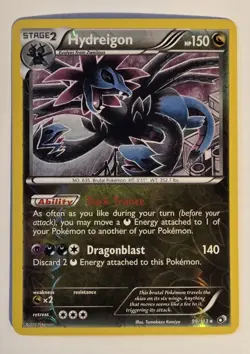 HOLO Hydreigon 99/113 VLP / NM Legendary Treasures Pokemon Card Tomokazu Komiya - Image 1