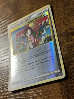Flower Shop Lady 74/90 Undaunted Reverse Holo Pokemon Card - Image 2