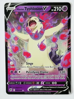 Hisuian Typhlosion V 053/189 Astral Radiance Ultra Rare Holo Pokemon TCG Card NM - Image 1