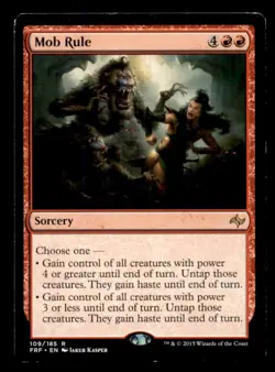 MTG Mob Rule LP Light Play Fate Reforged [794] - Image 1