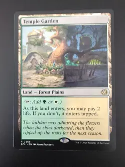 Temple Garden Lorwyn Eclipsed Regular. NM. Rare Shockland - Image 1