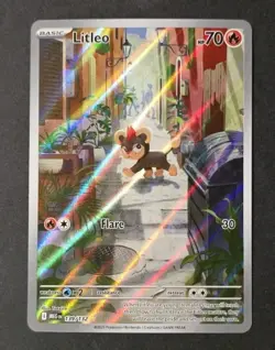 Litleo 139/132 Illustration Rare Mega Evolution Pokemon TCG NM/M - Image 1
