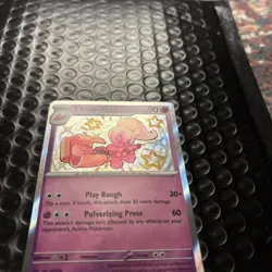 Pokemon TCG Holo Ultra Rare Tinkatuff Baby Shiny Rare Paldean Fates 166/091 - Image 2