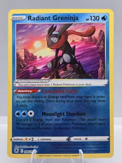 Pokemon Tcg - Radiant Greninja 046/189 Astral Radiance Radiant Rare Holo NM - Image 1