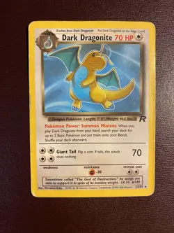 Pokemon Dark Dragonite 22/82 Team Rocket ENG-No Shining Charizard Gold Star - Image 1