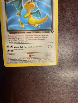 Pokemon Dark Dragonite 22/82 Team Rocket ENG-No Shining Charizard Gold Star - Image 4