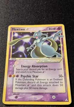 Pokemon HOLON PHANTOMS - #103/110 Mewtwo Gold Star - Ultra Rare Holo - ENG - DMG - Image 4