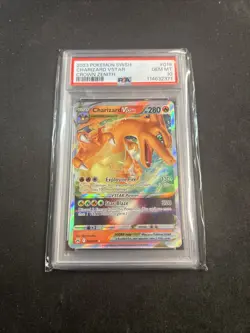 2023 POKEMON SWORD & SHIELD CROWN ZENITH #019 CHARIZARD VSTAR PSA 10 - Image 1