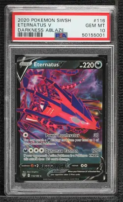 Eternatus V Pokemon Sword & Shield Darkness Ablaze PSA 10 GEM MT - Image 1