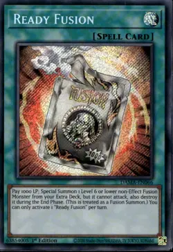 Ready Fusion 1st Ed Secret Rare DAMA-EN066 Yu-Gi-Oh! - Image 1