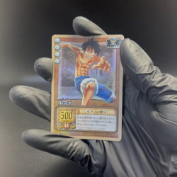 BANDAI ONE PIECE Card LUFFY RG-C01 Carddass HOLO FOIL Japanese Vintage 2002 TCG - Image 2