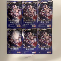 Lot Of 6 One Piece TCG The Azure Sea's Seven Sleeved Booster Packs OP-14 English - Image 1