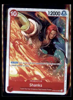 One Piece The Best- Vol. 2 (PRB-02) OP06-007 Shanks Super Rare 2 card lot - Image 1