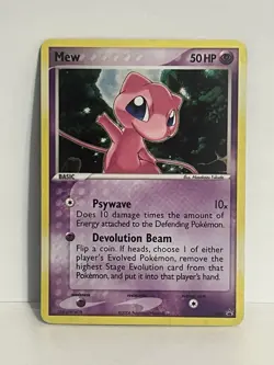 Pokemon Mew TCG Trainer's Challenge Set 040 Holo Card Nintendo Promo - Image 1