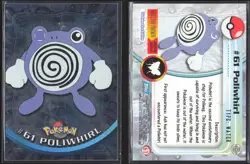 Pokemon TCG | Poliwhirl #61 | Holo | Topps Chrome Trading Cards Series 1 | MP - Image 1