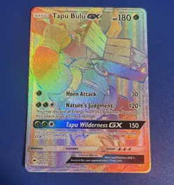 Tapu Bulu GX 149/147 Burning Shadows 2017 Secret Rainbow Rare Pokemon Card TCG - Image 1