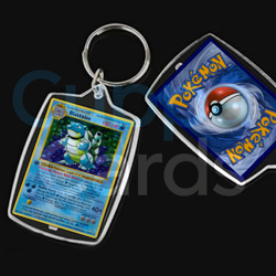 Blastoise Stamped First Edition Base Set Holo | Mini Pokemon Keychain - Image 1