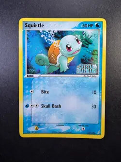 2006 Pokemon Squirtle EX Crystal Guardians 63/100 Reverse Holo STAMPED - Image 1