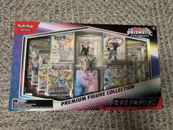 Pokemon Prismatic Evolutions Premium Figure Collection Box 11 Packs & Figures - Image 1