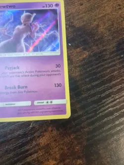 Pokemon Mewtwo Detective Pikachu 12/18 Holo Rare MP - Image 4