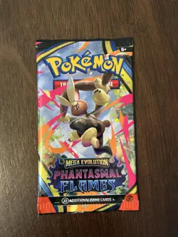 Pokemon TCG Mega Evolution Phantasmal Flames 4 Booster Packs Gengar Lopunny - Image 4