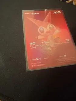 Pokemon Black Bolt Victini 171/086 Red Foil Near Mint - Image 2