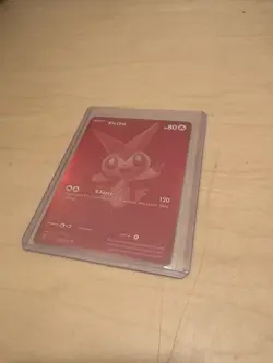 Pokemon Black Bolt Victini 171/086 Red Foil Near Mint - Image 3