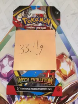 (VERY HEAVY) 33.11g Pokemon TCG Mega Evolution Sleeved Booster Pack (SEALED)✅ - Image 2