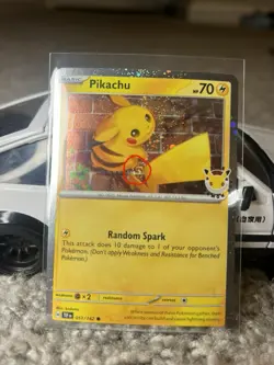Pikachu 051/162 SWIRL 🌀 Cosmos Holo - Pokemon Day 2026 Stamped Promo TCG - Image 2