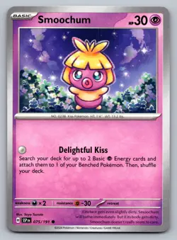 Pokemon TCG SV08: Surging Sparks Smoochum 075/191 - Image 1